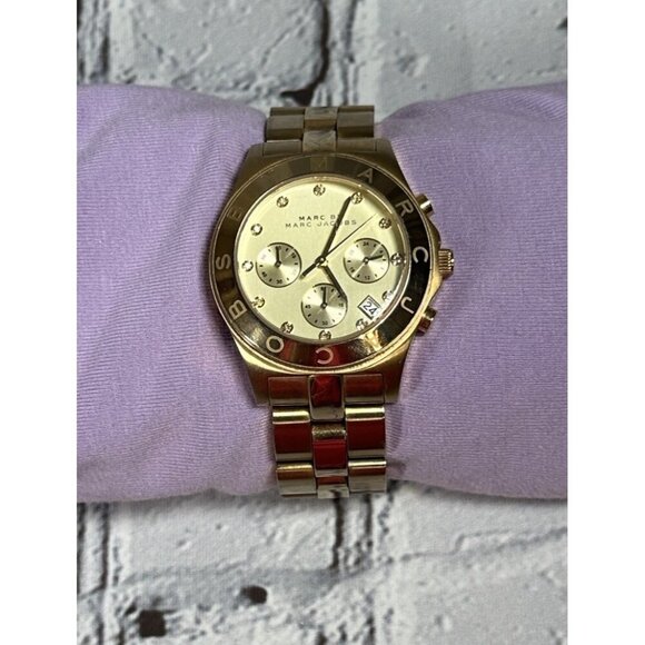 Marc By Marc Jacobs Blade MBM3101 Women Stainless Steel Chronograph Watch WFH119 - Picture 1 of 16